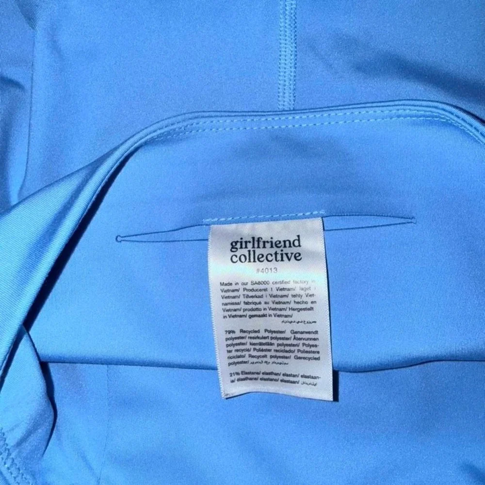 NWOT Girlfriend Collective Biker Shorts‎ Size XS Blue